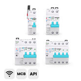 TOQCB2-JWT Tuya Wi-Fi DIN-Schienen Leitungsschutzschalter | 1P 2P 3P 4P 1-63A Einstellbar | mit Fernbedienung, Stromverbrauchsmonitor, Zeitmodi, Schaltungsschutz Tuya/Smart Life APP TONGOU